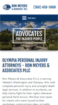 Mobile Screenshot of olympiainjurylawyer.com